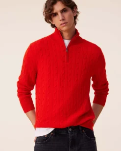 Pull Col Camioneur Cachemire Torsade, 4 Fils