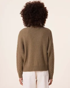 Pull Col Camioneur Cachemire Torsade, 6 Fils