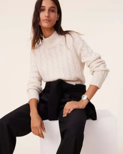 Pull Col Cheminee Cachemire Torsade, 6 Fils