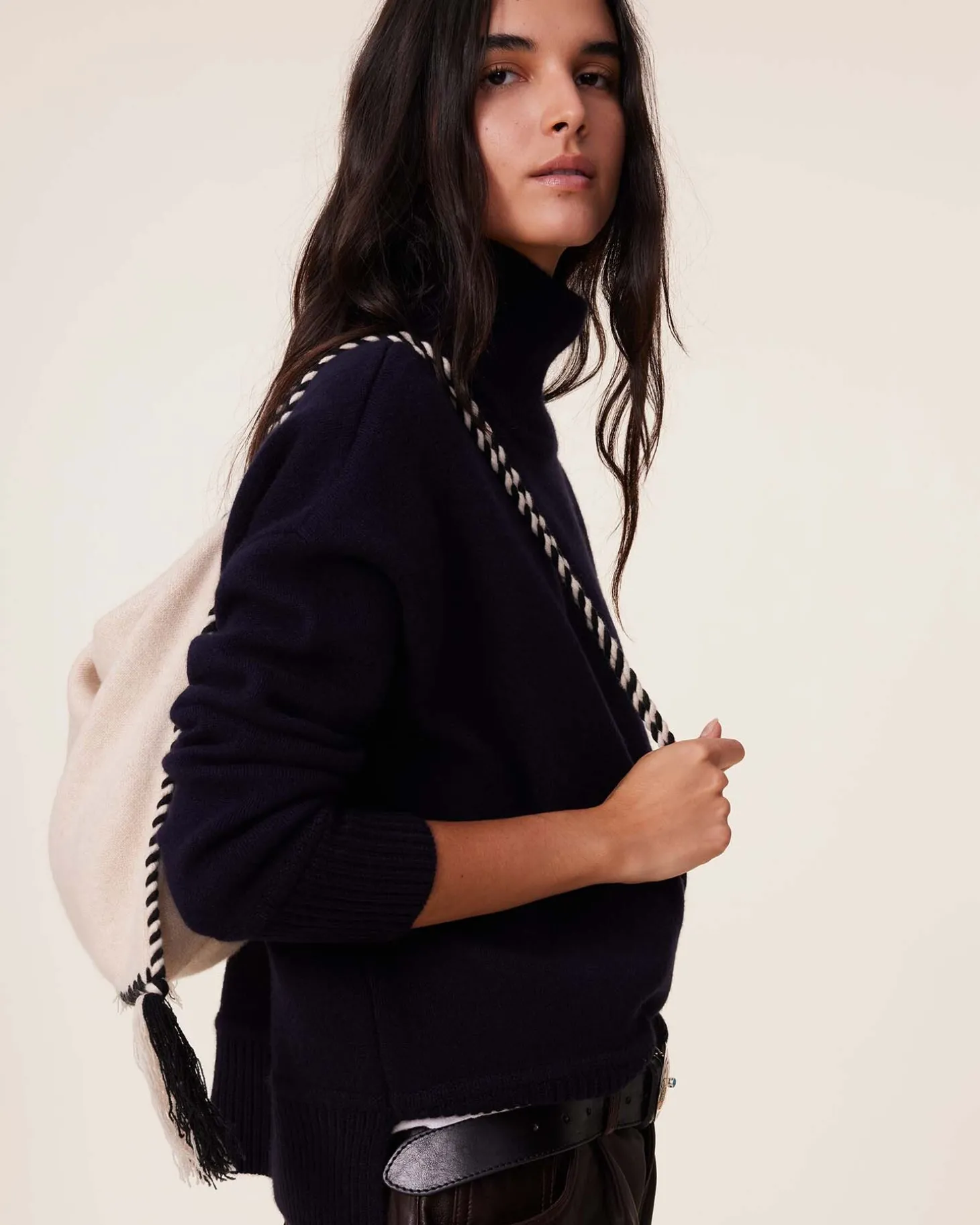Pull Col Cheminee Cachemire Milano, 2 Fils