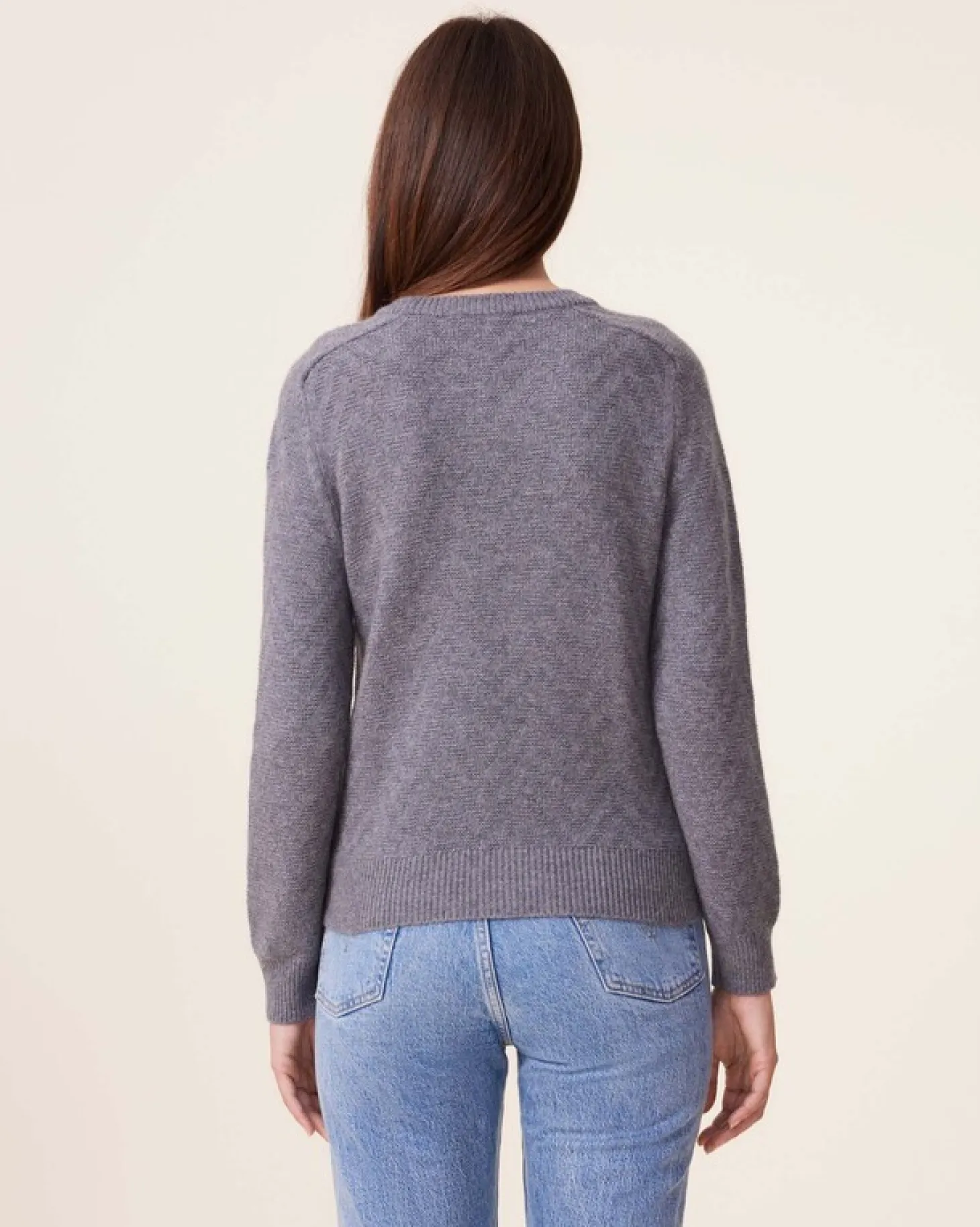 Pull Col Rond Cachemire, 4 Fils