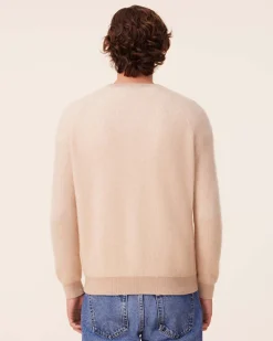 Pull Col Rond Cachemire Cotes Anglaises, 2 Fils