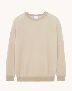 Pull Col Rond Cachemire Cotes Anglaises, 2 Fils