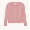 Pull Col Rond Cachemire Torsade, 8 Fils