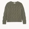 Pull Col Rond Cachemire Torsade, 10 Fils
