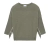 Pull Col Rond Manches Franges Cachemire, 2 Fils