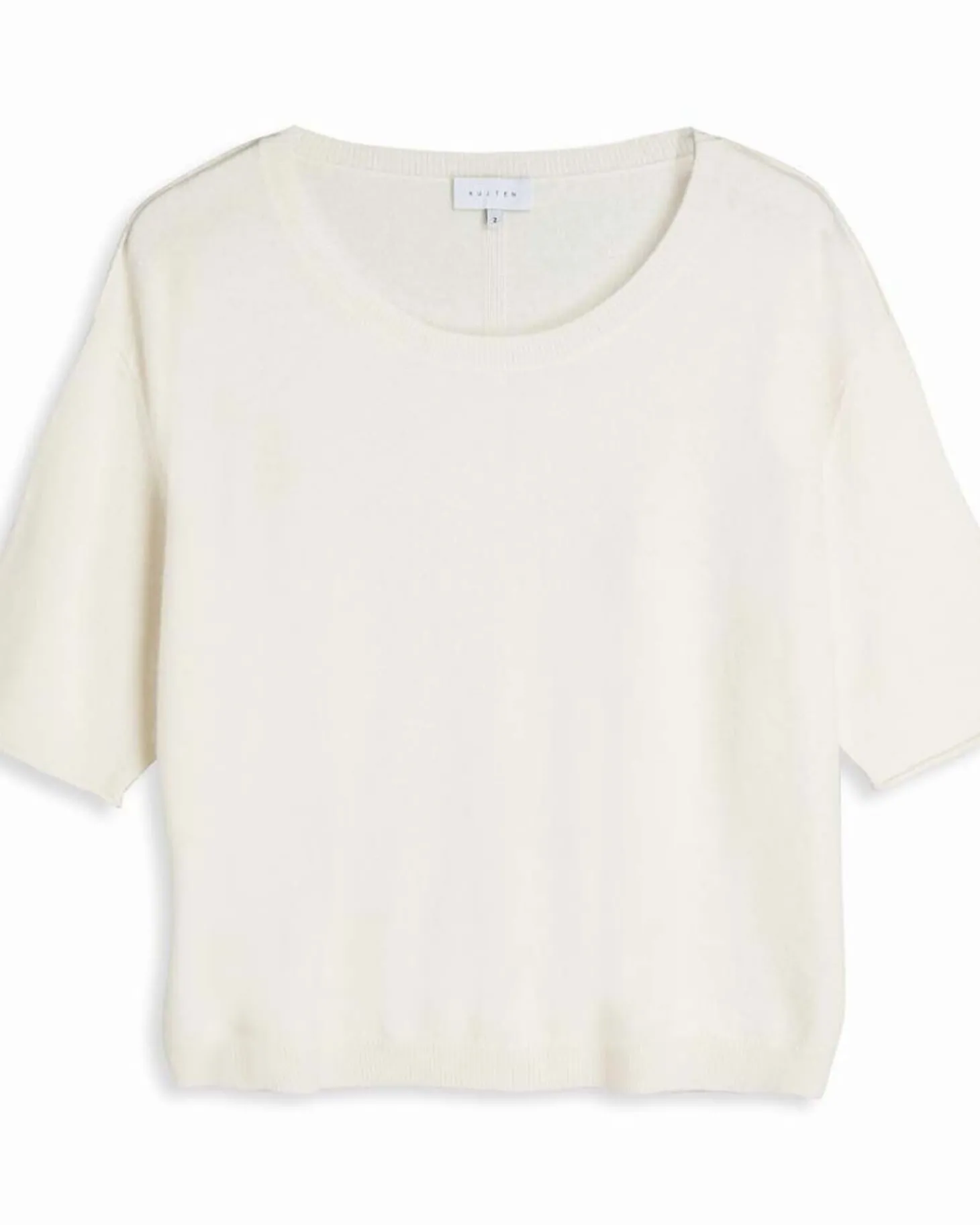 Pull Col Rond Oversize Manches Courtes