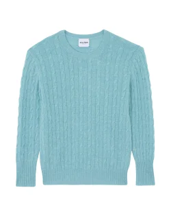 Pull Col Rond Torsades Cachemire