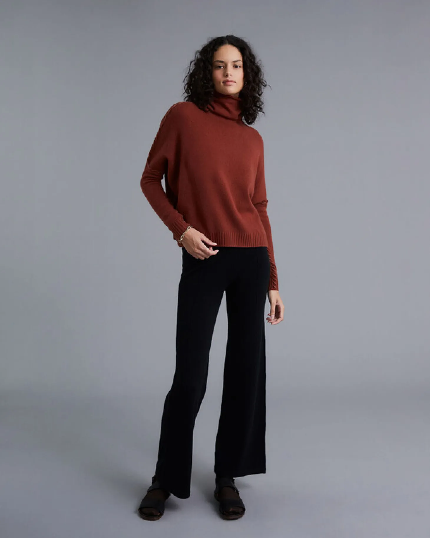 Pull Col Roule Femme