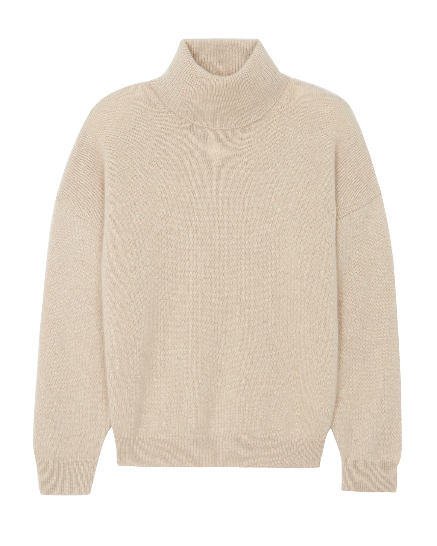 Pull Col Roule Femme Couleur Unie