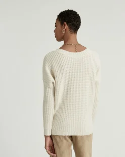 Pull Col V Dos Manches Longues