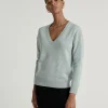 Pull Col V Femme Manches Longues