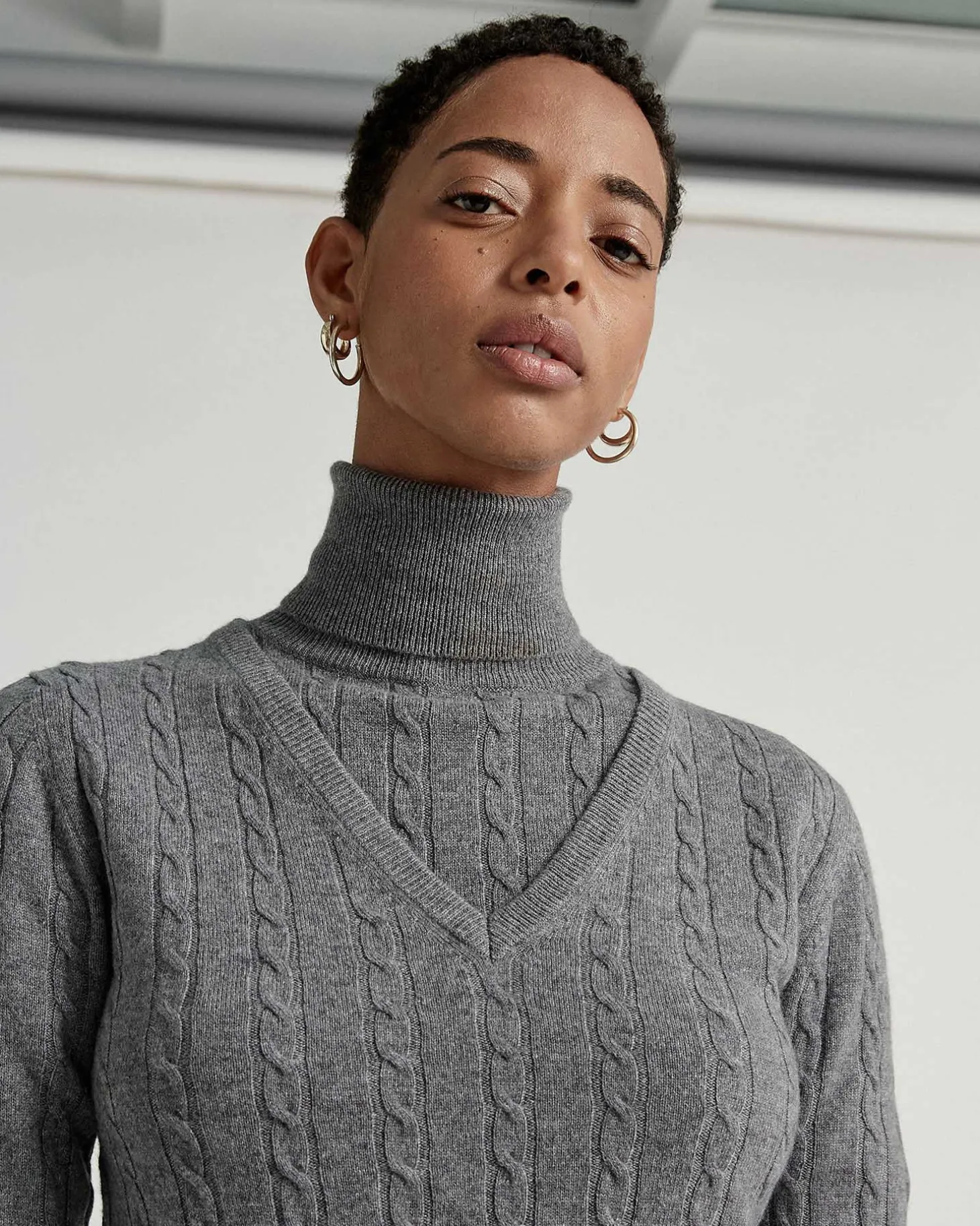 Pull Col V Femme Manches Longues