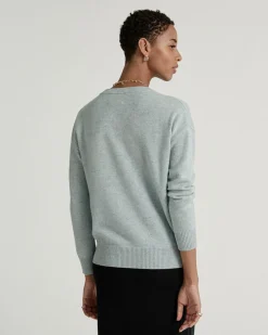 Pull Col V Femme Manches Longues