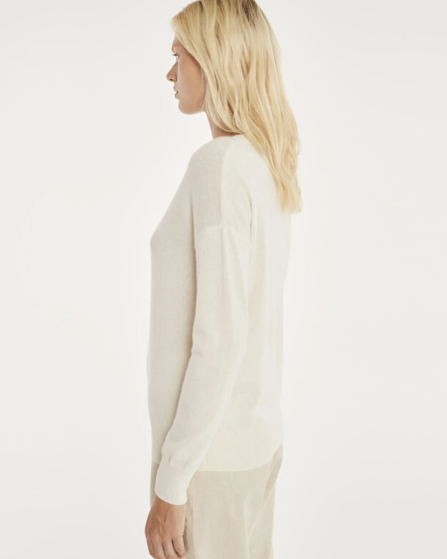 Pull Col V Femme Manches Longues