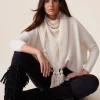 Pull Col V Oversize Cachemire Milano, 2 Fils