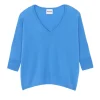 Pull Col V Oversize Manche 3/4 Cachemire