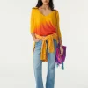 Pull Col V Oversize Manches 3/4 Cachemire