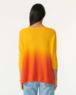 Pull Col V Oversize Manches 3/4 Cachemire