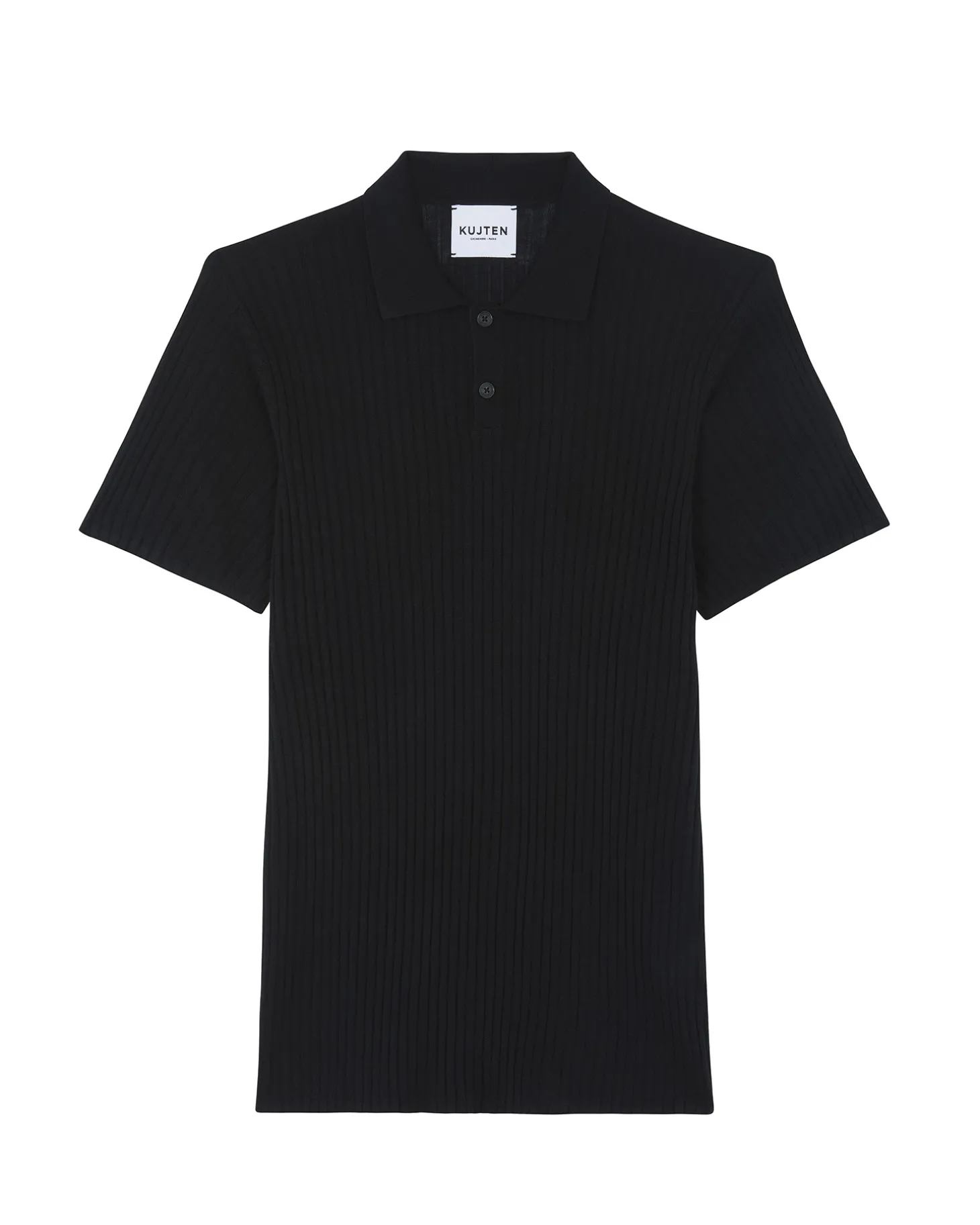 Pull Fin Col Polo Soie-Cachemire