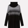 Pull Oversize Col Roule Manches Longues