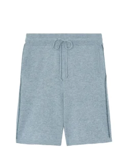 Short Cachemire Homme Bandes Contrastees