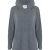 Sweat Cachemire Col Rond Oversize Femme