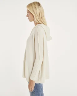 Sweat Cachemire Col Rond Oversize Femme