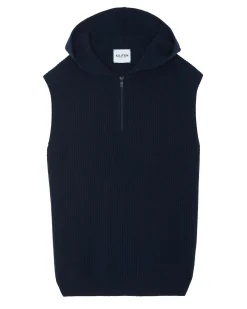 Sweat Cachemire Zippe Sans Manches
