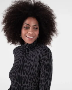 Tunique Cachemire Femme Motif Leopard