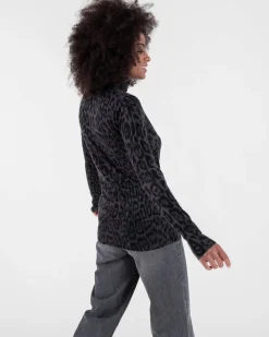Tunique Cachemire Femme Motif Leopard