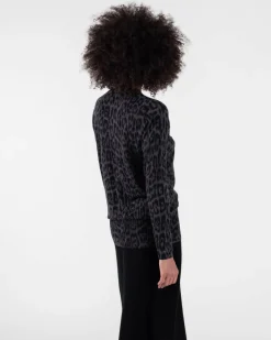Tunique Cachemire Femme Motif Leopard