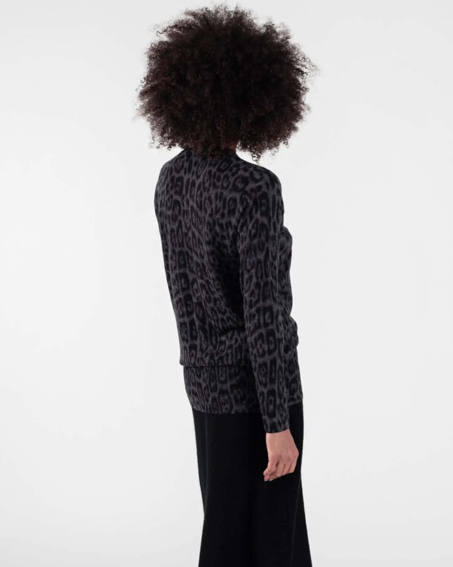 Tunique Cachemire Femme Motif Leopard